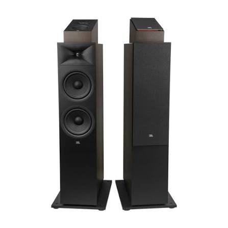 JBL Stage 280F 2026 dual 8-inch floorstanding speaker in Espresso finish